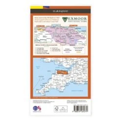 OS Explorer Laminated / Exmoor -Alpkit Shop BOMS EXL 9 Back