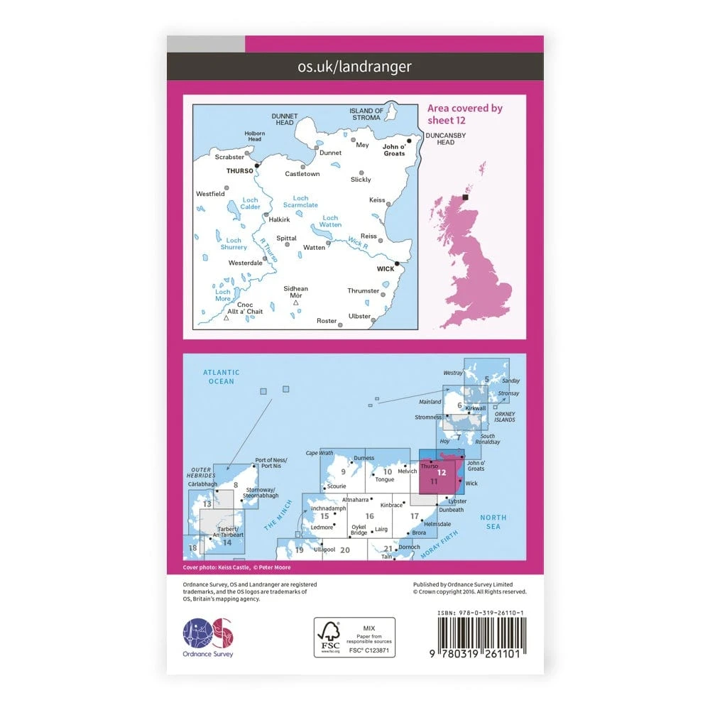 OS Landranger / Thurso & Wick 4 OS Landranger / Thurso & Wick - Image 2