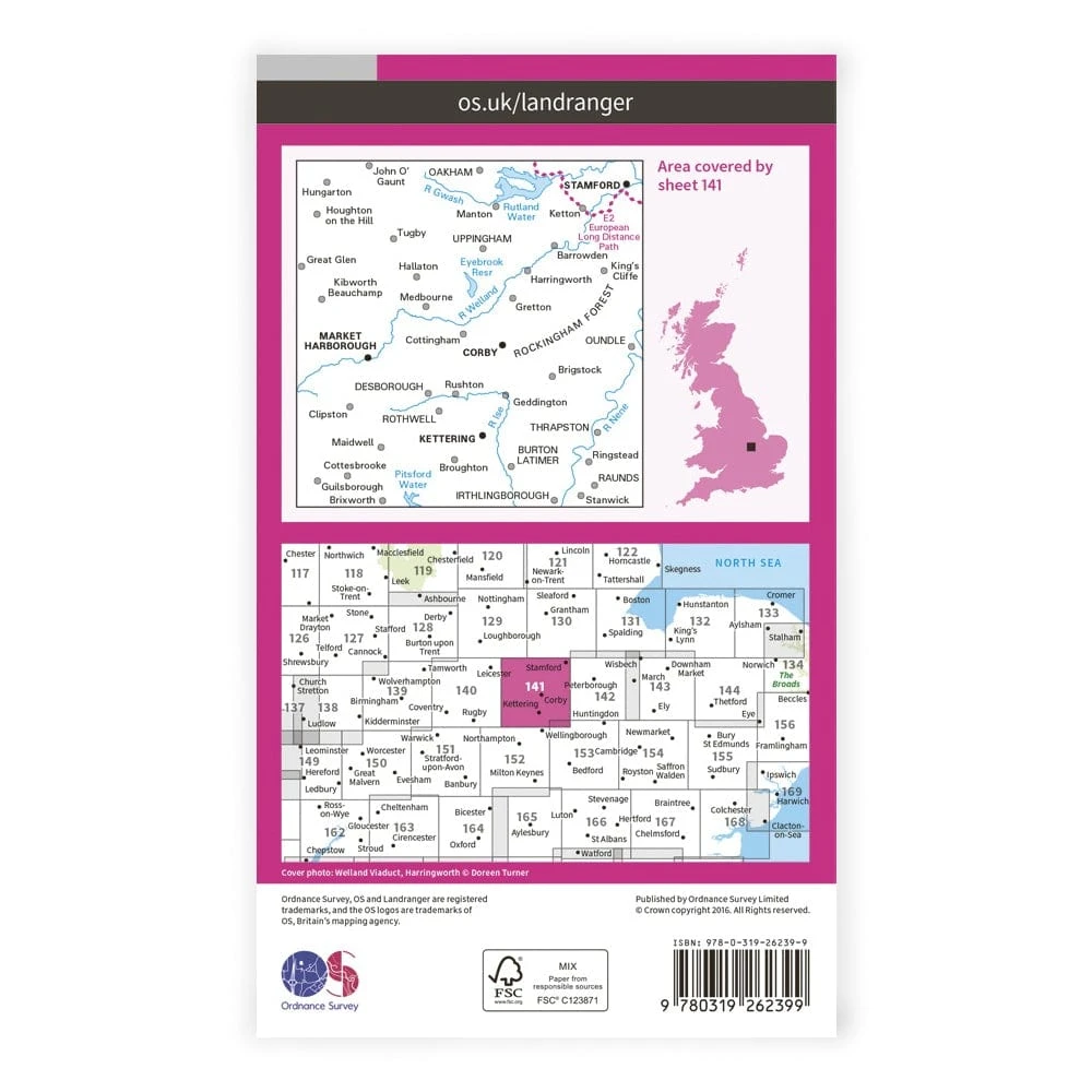 OS Landranger / Kettering & Corby 4 OS Landranger / Kettering & Corby - Image 2
