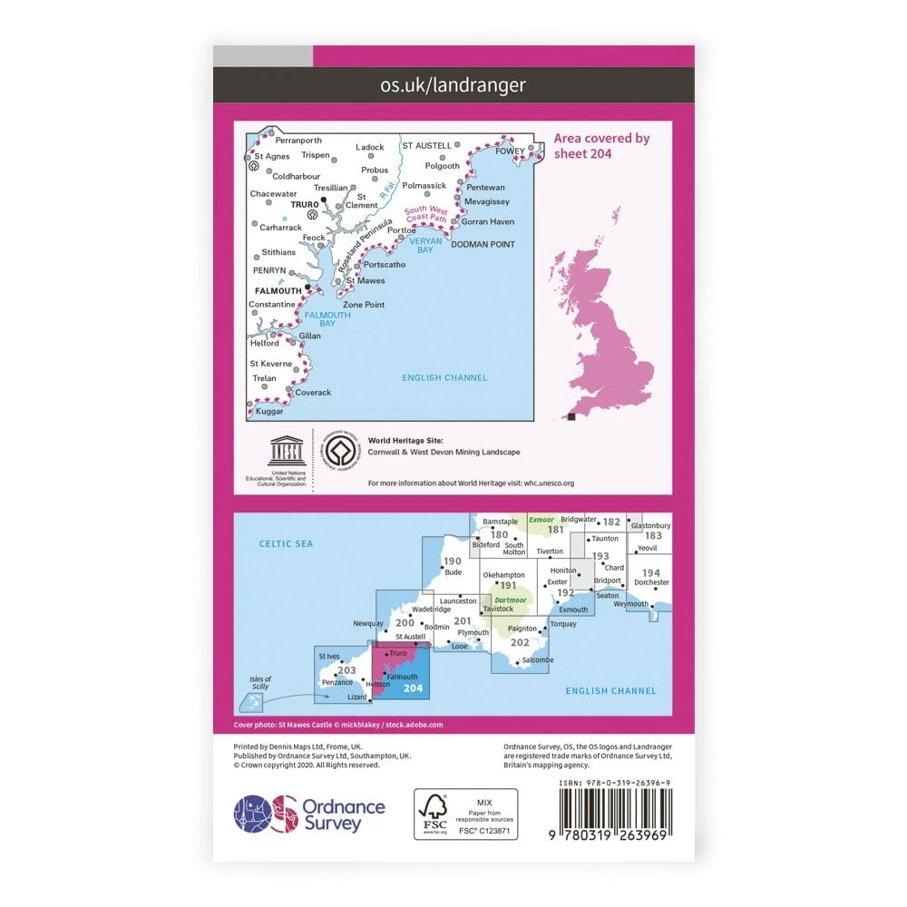 OS Landranger / Truro & Falmouth 4 OS Landranger / Truro & Falmouth - Image 2
