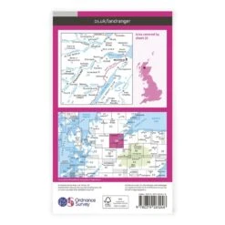 OS Landranger / Inverness/Strathglass Area -Alpkit Shop BOMS LRP 26 Back