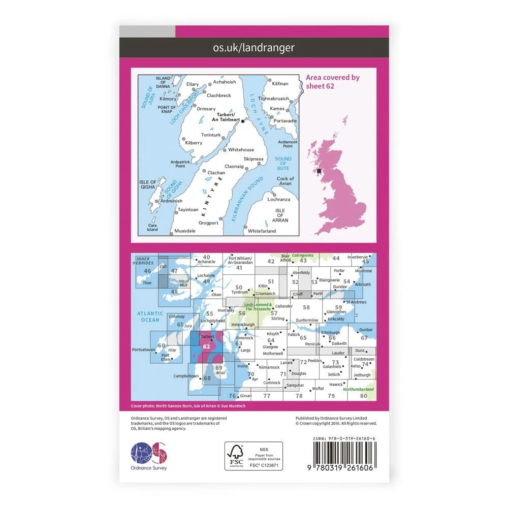 OS Landranger / North Kintyre & Tarbert 4 OS Landranger / North Kintyre & Tarbert - Image 2