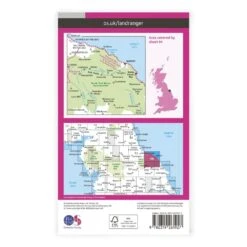 OS Landranger / Whitby & Esk Dale 5 OS Landranger / Whitby & Esk Dale -Alpkit Shop BOMS LRP 94 Back