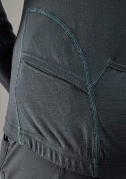 Kepler Velo Long Sleeve [Womens] -Alpkit Shop KEPLER VELO LS WMNS SLATE DETAIL 2