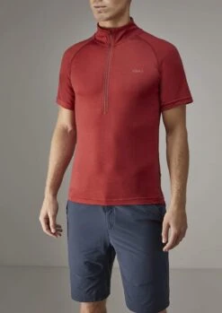 Kepler Velo Short Sleeve [Mens] -Alpkit Shop KEPLER VELO SS MENS PAPRIKA FRONT