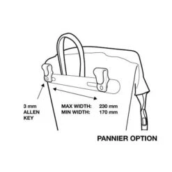Toliari Pannier 12L -Alpkit Shop PBAKTOLI20 toliari pannier 20 pannier mount dimensions f236679e da1c 4e3b 952f b7fd41007317