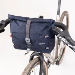 CLOSED Wax Cotton Gravel Bag -Alpkit Shop gravel bag navy 3