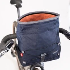 CLOSED Wax Cotton Gravel Bag -Alpkit Shop gravel bag navy 4